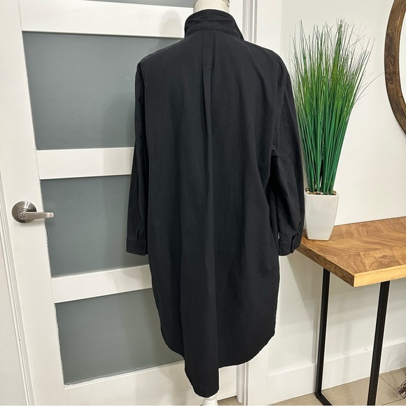 Pomander Place Black Poly Dress SZ XLarge Relaxed Fit Side Pockets Casual GUC - Picture 10 of 10